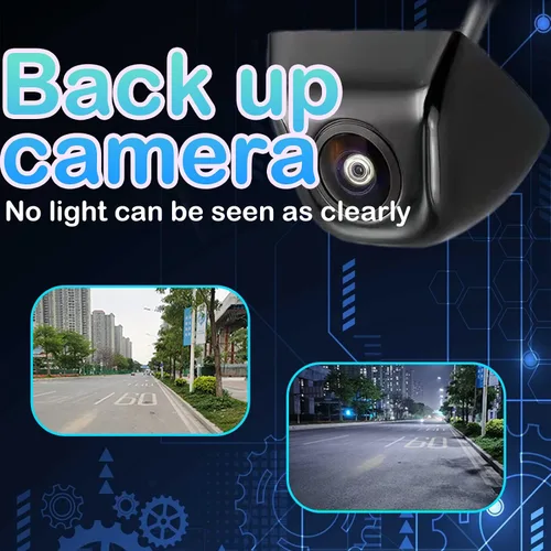 Miniatura 3 de jeseny Paquete de 1 cámara de respaldo HD para automóvil, IP69, impermeable, visión nocturna, retrovisor, retrovisor, retrovisor, 170°, ajustable