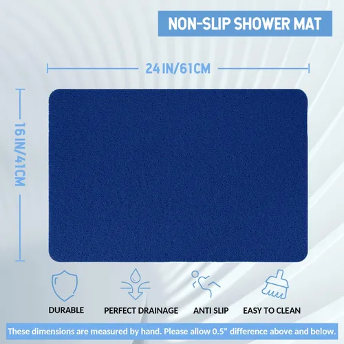 Miniatura 131 de Hargiis - Tapete antideslizante de secado rápido para tina y ducha, tapete exfoliante para pies, para baño, cocina u hotel, beige, 24 x 16 pulgadas