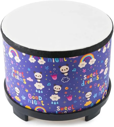Miniatura 4 de Tambor Tom para niños pequeños: juguetes musicales para bebés, instrumentos de percusión de 8 pulgadas, tambor de madera Montessori Toys