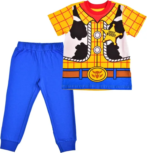 Disney Toy Story - Conjunto de camiseta y pantalón deportivo para niños pequeños y pequeños, azulamarillo o verdegris