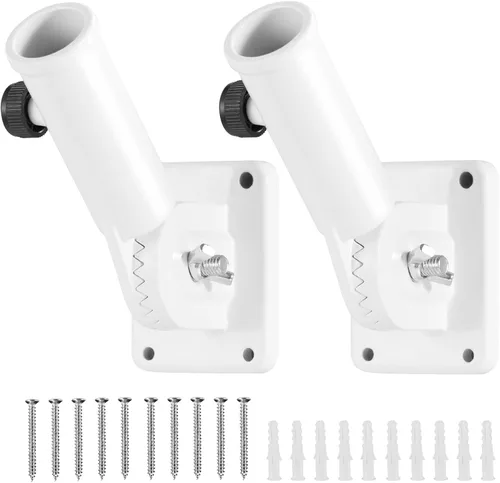 Miniatura 9 de Soportes para Asta de Bandera, BONWIN Soporte de Montaje para Asta de Bandera de 1" con Herrajes para Pared de Casa Porche, 1" de Diámetro