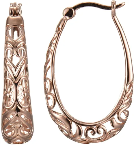 Miniatura 11 de Amazon Essentials Pendientes de aro ovalados de filigrana de plata de ley (anteriormente colección Amazon)