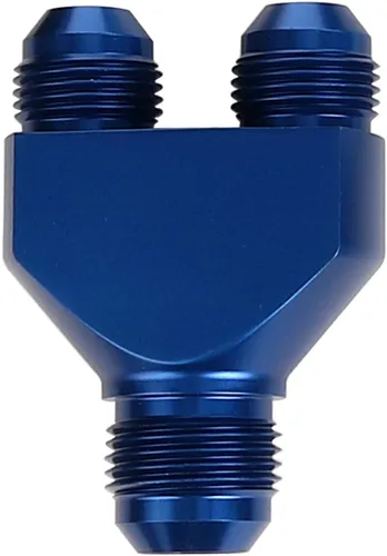 Miniatura 5 de AC PERFORMANCE -6 AN In to -6 AN Out Y Block Splitter Montaje de combustible Aluminio Negro