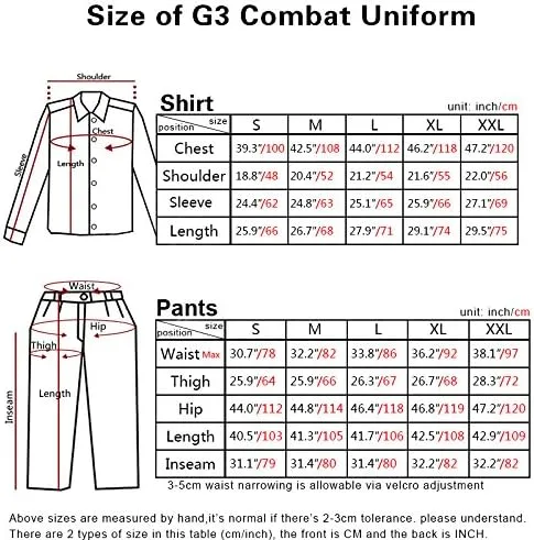Miniatura 2 de Emerson Airsoft Militar BDU Traje táctico Combat Gen3 Uniforme Camisa Pantalones