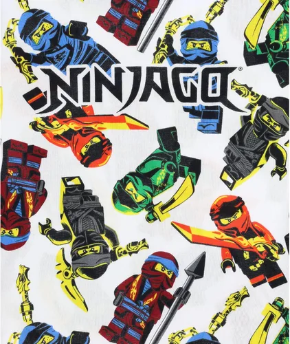 Miniatura 8 de LEGO Ninjago - Conjunto de pijama de algodón de 4 piezas, color rojo, talla 4 a 10