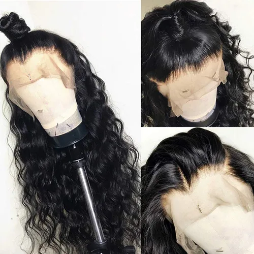 Miniatura 4 de Peluca de cabello humano con encaje frontal transparente HD de 13 x 6 pulgadas, densidad del 300 %, para mujer, 100% cabello humano Remy