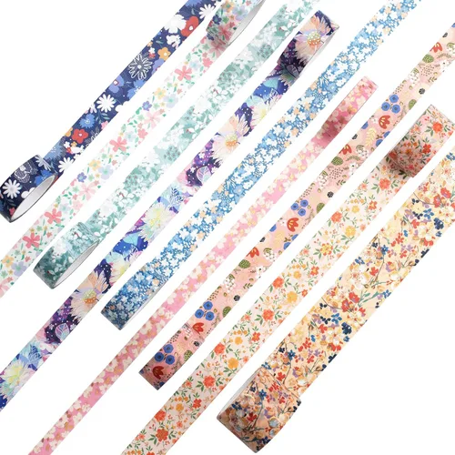 Miniatura 2 de YUBBAEX Mystic Gold Washi Tape Set - Cinta adhesiva decorativa ancha de lámina plateada para artes, manualidades DIY, suministros para diarios