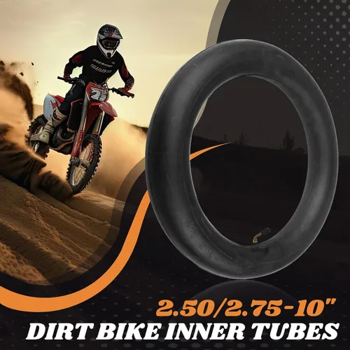 Miniatura 2 de AR-PRO 2.50/2.75-10 Tubo interior de repuesto para moto de cross resistente con válvula de vástago doblado TR-87, compatible con Honda Crf50 / Xr50