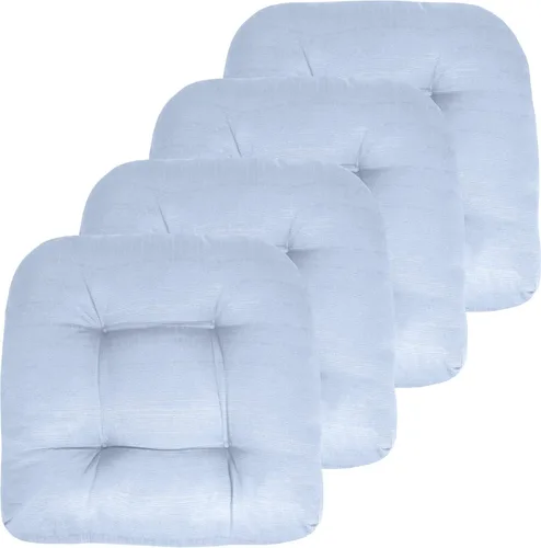 Miniatura 57 de Sweet Home Collection - Cojines para silla de patio al aire libre, cojines prémium con relleno grueso y cómodo de fibra, con tul, 19 x 19 pulgadas