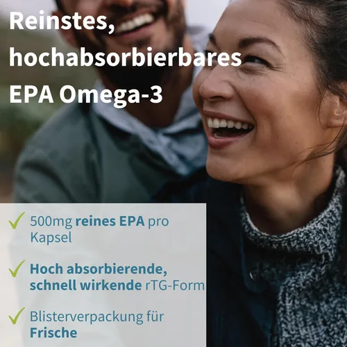 Miniatura 2 de Igennus Pharmepa Restore, Pure EPA 1000 mg, certificado IFOS, 90% de alta concentración, rTG Omega-3 para alta absorción, triple fuerza, aceite