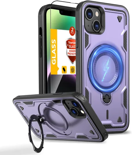 Miniatura 115 de Funda magnética para Google Pixel 9A compatible con cargador inalámbrico MagSafe, para Pixel 9A, funda de teléfono integrada de 360 °, con 2
