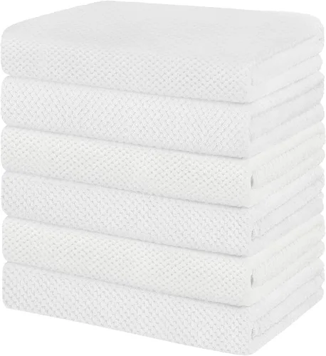 Miniatura 11 de HOMEXCEL Juego de Sábanas de Baño Toallas Paquete de 2 (35 x 70 Pulgadas), Toallas de Baño Ultra Suaves para Baño, Toallas Ligeras y de Secado Negro