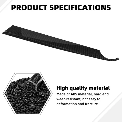 Miniatura 4 de Cubierta de panel frontal Co-Pilot de fibra de carbono para salpicadero, compatible con Chevrolet Camaro 2017-2024