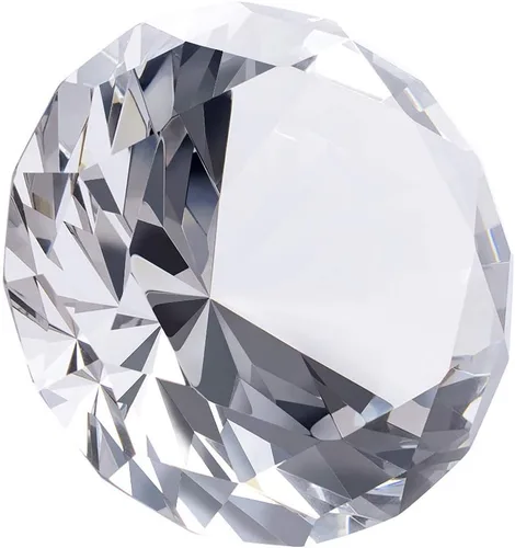 Miniatura 17 de LONGWIN Pisapapeles de diamante de cristal de 80 mm (3.1 pulgadas), joyas para decoración de boda, centros de mesa, decoración para el hogar (Azul)