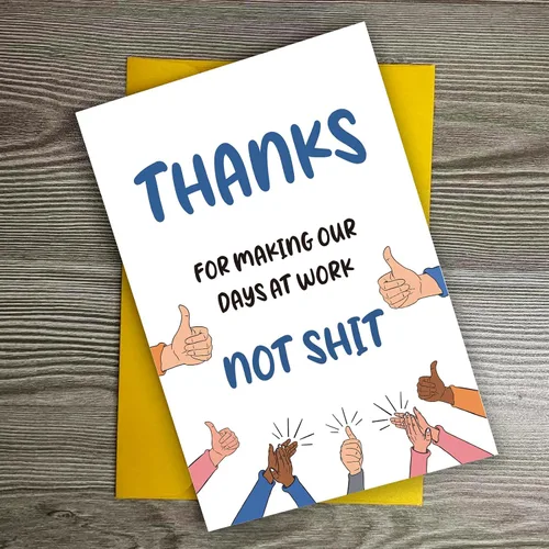 Miniatura 6 de UUEFKTN Divertidas tarjetas de agradecimiento para jefe gerente compañero de trabajo, divertida tarjeta del día del jefe, divertida tarjeta