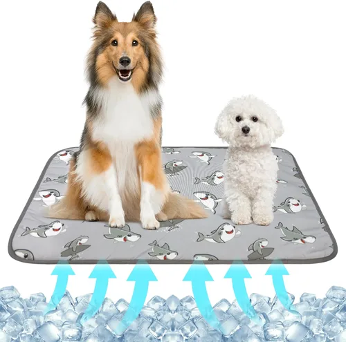 Miniatura 18 de NACOCO - Colchoneta refrescante para mascotas, para gatos, perros, cojín de verano, refrescante, cómoda, suave para mascotas y adultos Rosa