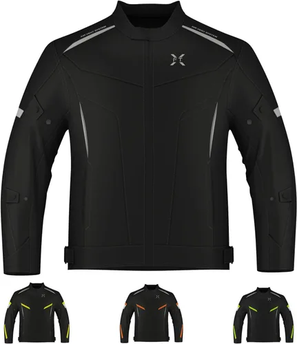 Miniatura 7 de FTX Chaqueta de motocicleta para hombre, armadura de equipo de protección de cuerpo completo, chaqueta de motocicleta de tela textil Cordura
