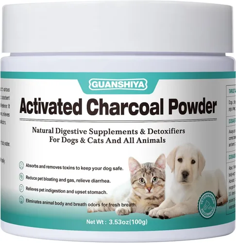 Miniatura 2 de Carbón activado para perros, gatos y todas las mascotas, carbón para intoxicación de perros, malestar digestivo y alivio de gases, soporte hepático