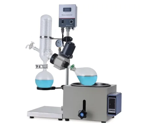 Miniatura 2 de Evaporador rotativo con bomba y enfriador, bomba de vacío de evaporador rotativo de laboratorio y condensador de trampa fría y elevación manual, 110