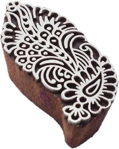 Miniatura 13 de Royal Kraft Sellos de madera DIY tela, textil, arcilla, cerámica, papel, bloques de impresión de henna THAtag012