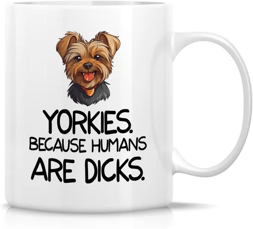 Miniatura 49 de Retreez - Taza divertida con texto en inglés "Funny Cute Golden Retriever Don't Stop Retrievin' Dog Lover", 325 ml, tazas de café de cerámica