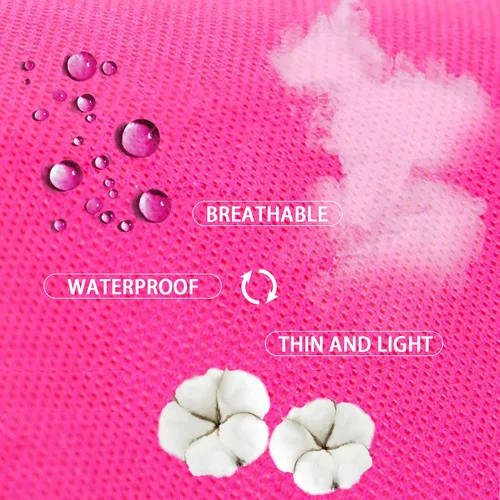 Miniatura 8 de 3 piezas de bolsa de almacenamiento extralarga para pelucas con colgador de madera, bolsa de almacenamiento para extensiones de cabello con Rosa Hot