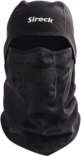 Sireck Pasamontañas para clima frío máscara de esquí resistente al agua y al viento máscara térmica de forro polar para caza ciclismo motocicleta