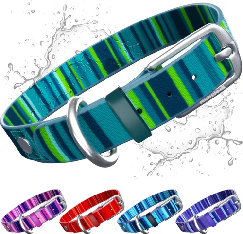 Miniatura 10 de Collar de perro impermeable, lavable, a prueba de olores y suciedad, suave, inodoro, fácil de limpiar, resistente a la decoloración, duradero