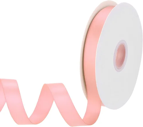 Miniatura 110 de MECCANIXITY Cinta de satén de 3/8 pulgadas de 50 yardas, de grogrén, de seda sólida, fina para ramo de boda, para regalo del día de San Valentín