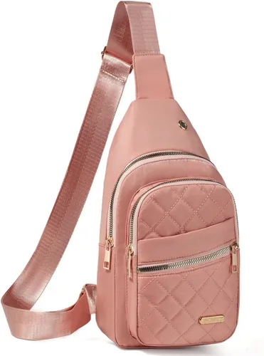 Miniatura 18 de Banelu Mochila Pequeño Bolso Bandolera para Mujeres de Moda, Bolso Pequeño de Cadera de Cruz Mochila de Senderismo de Viaje