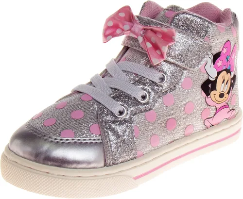 Tenis de Minnie Mouse para niñas, zapatos deportivos de lona casuales de alta calidad para niños (bebéniño pequeño), talla 6 12