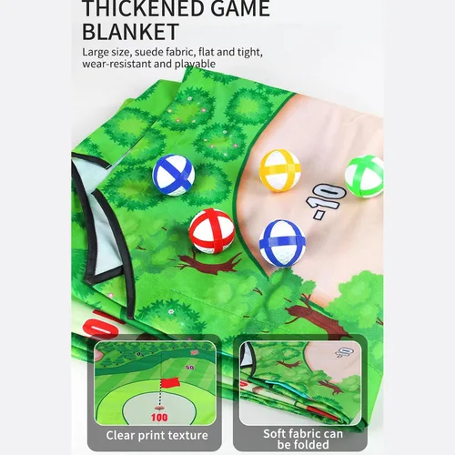 Miniatura 8 de Juego de croquet de golf para actividades familiares al aire libre para todas las edades, desarrollo de habilidades motoras, juego de croquet