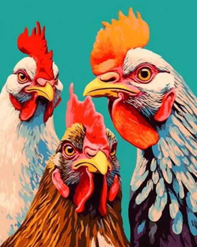 Miniatura 17 de Bumbers - Pintura de vaca de animales de granja para adultos, principiantes, pintura de buey de granja, bricolaje por números, lienzo de pintura