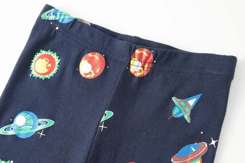 Miniatura 8 de Pijamas para niños, dinosaurio, cohete, espacio, 4 piezas, conjunto de ropa de dormir de 2 a 12 años