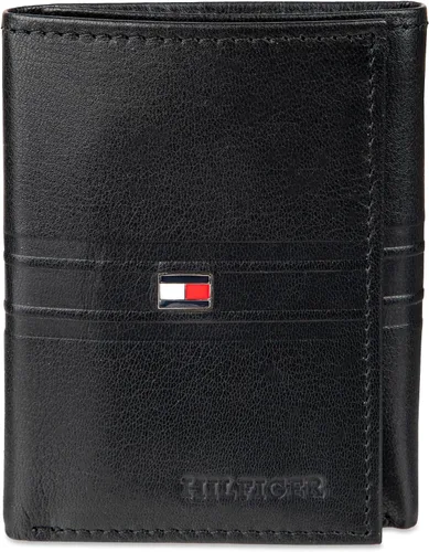 Miniatura 25 de Tommy Hilfiger - Cartera para hombre, triple pliegue, delgada, incluye ventana de identificación y tarjetero para tarjetas de crédito