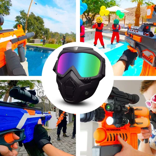 Miniatura 2 de BOROLA Máscara táctica compatible con Nerf Elite Toy Gun Game Rival