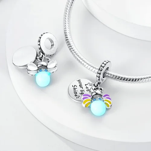 Miniatura 5 de Hapour Abalorios de plata de ley 925 aptos para pulseras de dije, dije de corazón de sol para mascotas, pulsera y collar, cuentas de joyería