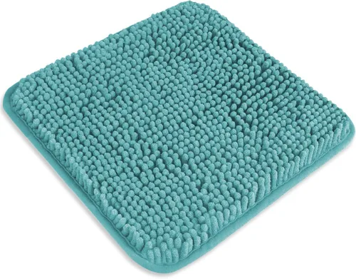 Miniatura 171 de Alfombra de baño pequeña de 12 x 18 pulgadas, lavable y absorbente, antideslizante, alfombra de baño de felpilla gruesa y suave para baño, ducha