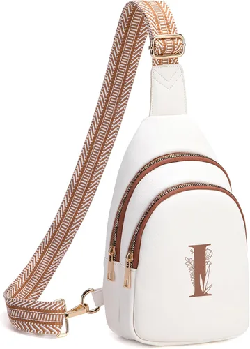 Miniatura 25 de Viverte Bolsas Cruzadas para Mujeres Bolso de Hombro Inicial Riñoneras Personalizadas Regalos para Mamá Mujer Esposa