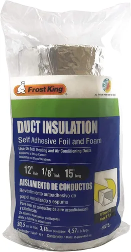Miniatura 2 de Frost King FV516 Aislamiento y Cinta para Conductos, 1 1/8" x 15 pies, Blanco, Pie