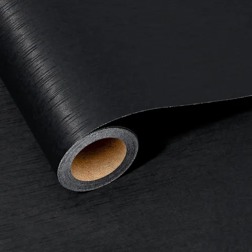 BIOBROWN Rollo de papel de regalo de estraza negro – 17 pulgadas x 33 pies (47 pies cuadrados total) papel mate de color sólido, papel de regalo