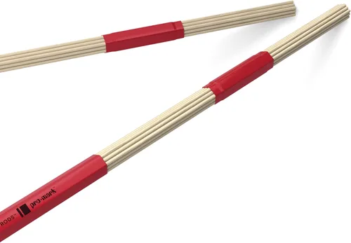 ProMark Hot Rods - Baquetas de tambor H-Rods, silenciosas, para pequeñas actuaciones, 5B, 0.550 pulgadas de diámetro, 16 pulgadas de longitud, 1 par