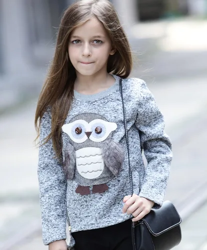Miniatura 2 de Sudaderas con capucha para niñas y niños con capucha de búho lindo