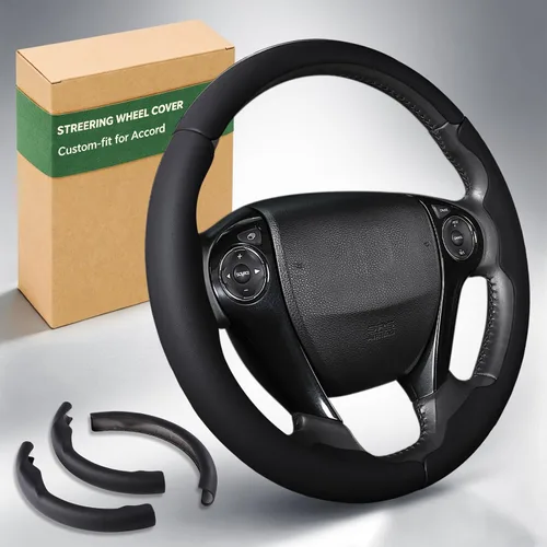 Aimato Funda de volante personalizada para Honda Accord 2013-2017/Pilot 2016-2018/Crosstour 2013-2015, delgada, antideslizante, resistente a los