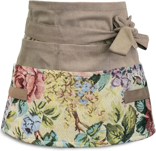 Miniatura 5 de Delantal de jardín para mujer, delantal de servicio lindo, delantal de flora con 8 bolsillos, regalo de San Valentín para mamá, esposa, novia Sakura