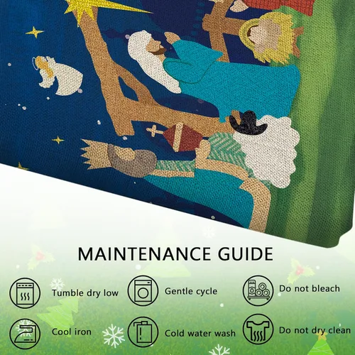 Miniatura 3 de Funda de almohada decorativa de Navidad cristiana de 18 x 18 pulgadas, decoración religiosa de Navidad Jesús, decoración de invierno para el hogar
