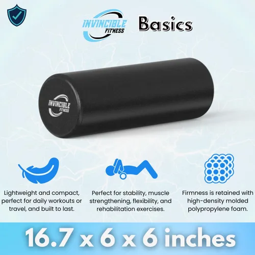 Miniatura 2 de Invincible Fitness Rodillo de espuma EPP para masaje de tejidos profundos: mejora la recuperación, alivia el dolor y aumenta la movilidad para un tú