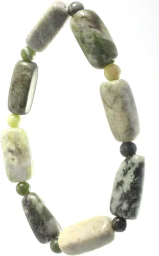 Miniatura 2 de Connemara - Pulsera de cuentas de mármol con mensaje y cuentas de piedra verde, regalo de cumpleaños