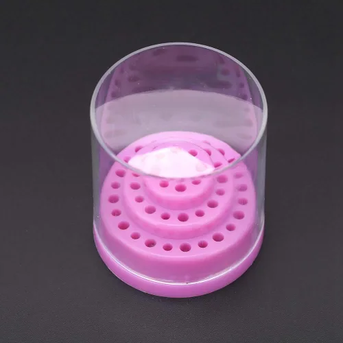 Estuche organizador de 48 ranuras para brocas de uñas, soporte organizador de herramientas de manicura, soporte de exhibición para impresora de