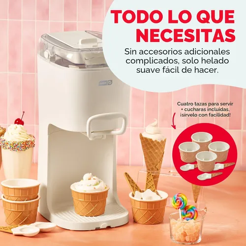 Miniatura 5 de Dash Máquina de helado suave Yogur congelado, sorbete y gelato – Máquina de helado de encimera para el hogar con tazón congelador, canal
